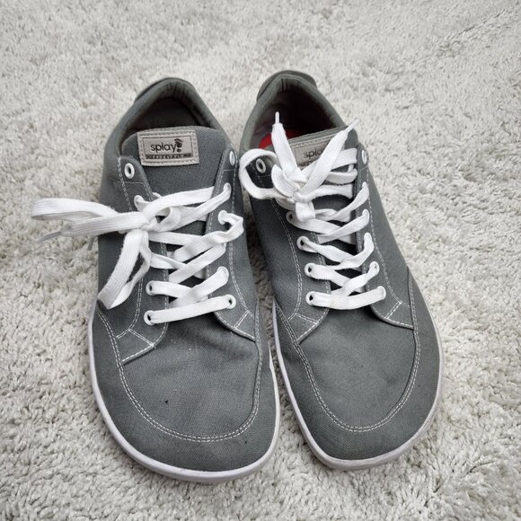 Splay Freestyle Men’s 12 Grey White  Canvas Barefoot Gang Minimalist 14 Women